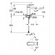 Одноважільний змішувач для раковини Grohe Cubeo M-розміру (1017552430)