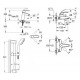 Набір змішувачів Grohe Eurosmart M-Size для ванної кімнати (123246M)