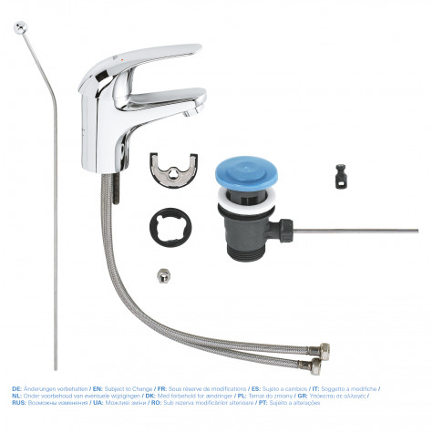 Змішувач для раковини S-розміру Grohe Euroeco New (23262000)