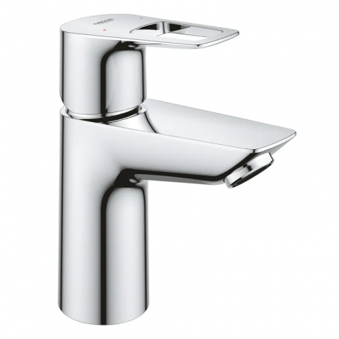 Однорычажный смеситель для раковины S-Size Grohe BauLoop New с нажимным донным клапаном (23878001)