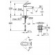 Однорычажный смеситель для раковины M-Size Grohe Eurosmart New с нажимным донным клапаном (2392300