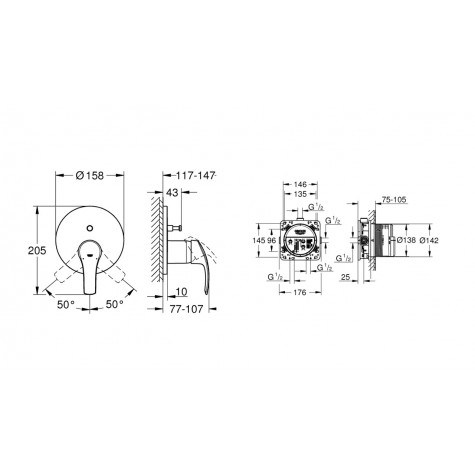 Душова система Grohe Grohtherm SmartControl (26416SC3)