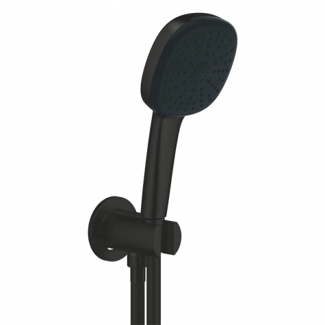 Душевой набор с настенным ручным душем Grohe Tempesta Cube 110 3 режима, черный матовый (269102433)