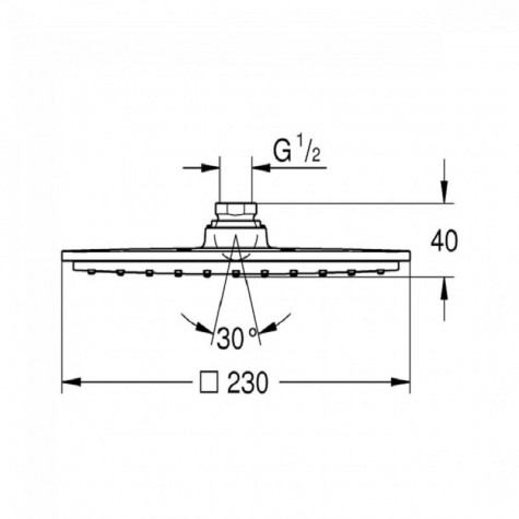 Верхний душ Grohe Rainshower Allure 230 (27479000)