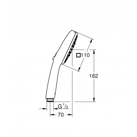 Ручний душ Grohe New Tempesta Cube 100 (27572003)