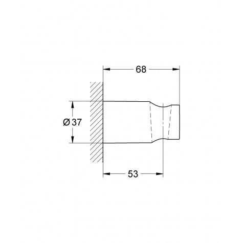 Настінний тримач для ручного душу Grohe New Tempesta Cosmopolitan (27594000)