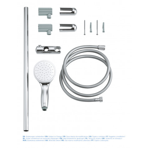 Душевой гарнитур со штангой, 1 режим струи Grohe New Tempesta Classic (27853001)