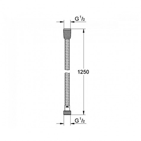 Душовий шланг 125 см Grohe Relexaflex (28142000)