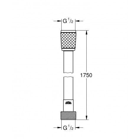 Душовий шланг 1750 Grohe Relexaflex (28154001)