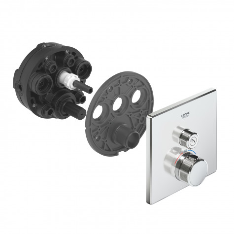 Термостат скрытого монтажа с одной кнопкой управления Grohe Grohtherm SmartControl (29123000)