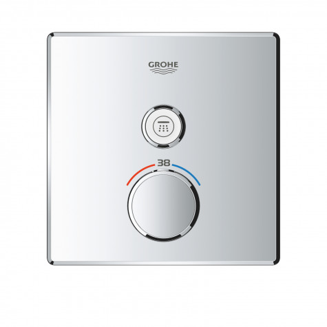 Термостат скрытого монтажа с одной кнопкой управления Grohe Grohtherm SmartControl (29123000)