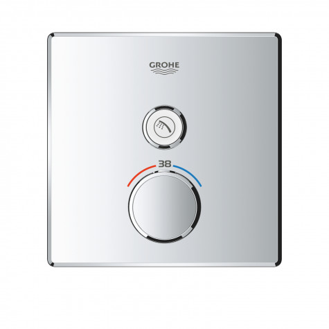 Термостат скрытого монтажа с одной кнопкой управления Grohe Grohtherm SmartControl (29123000)