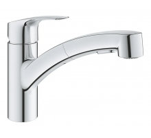 Змішувач для кухні з висувним виливом Grohe Eurosmart New (30305001)
