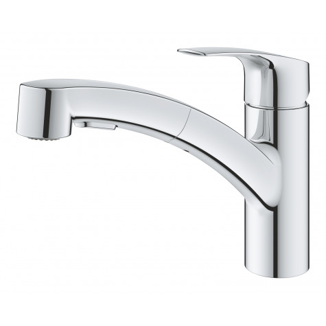 Змішувач для кухні з висувним виливом Grohe Eurosmart New (30305001)