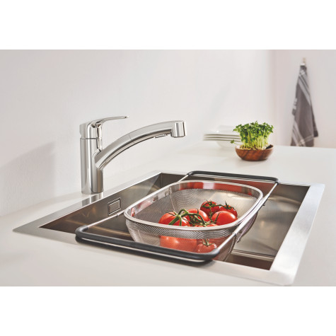 Змішувач для кухні з висувним виливом Grohe Eurosmart New (30305001)