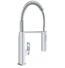 Змішувач для кухні з гнучким виливом Grohe Eurocube (31395000)