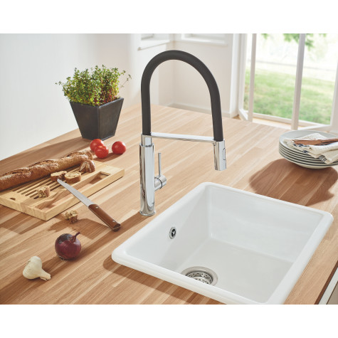 Змішувач для кухні з гнучким виливом Grohe Concetto new (31491000)