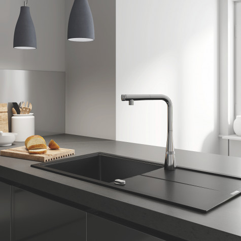 Змішувач для кухні з висувним виливом Grohe Zedra SmartControl (31593002)