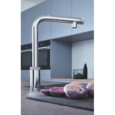 Змішувач для кухні з висувним виливом Grohe Eurosmart New (31613000)