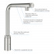 Змішувач для кухні з висувним виливом Grohe Minta SmartControl (31613DC0)