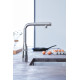 Змішувач для кухні з висувним виливом Grohe Essence SmartControl (31615000)