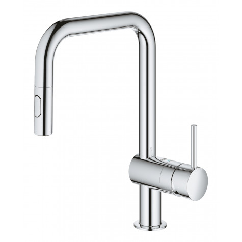 Змішувач для кухні з висувним виливом Grohe Minta (32322002)