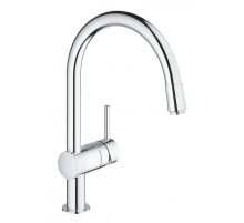 Змішувач для кухні з висувним виливом Grohe Minta (32918000)