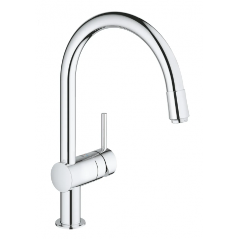 Змішувач для кухні з висувним виливом Grohe Minta (32918000)