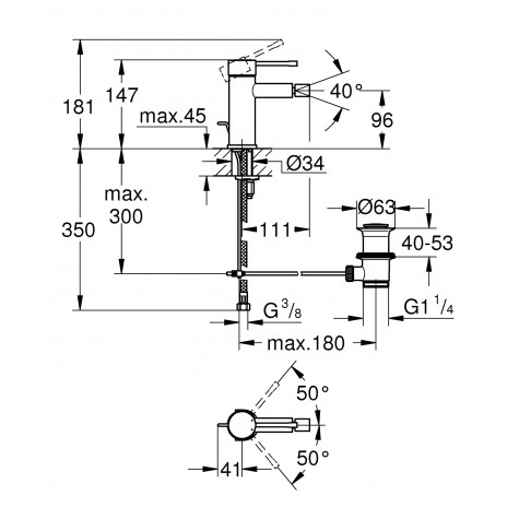Змішувач для біде Grohe Essence New (32935001)