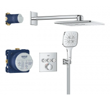 Душова система прихованого монтажу на 3 виходи з термостатом Grohe Grohtherm SmartControl (34864000