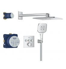 Душова система прихованого монтажу на 3 виходи з термостатом Grohe Grohtherm SmartControl (34864000