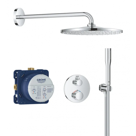 Система с термостатом скрытого монтажа из Rainshower Mono 310 Grohe Grohtherm Душевая (34869000)