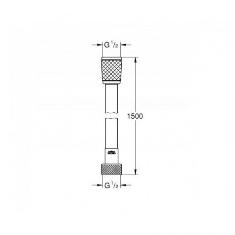 Душовий шланг 150 см Grohe Relexaflex (45973001)