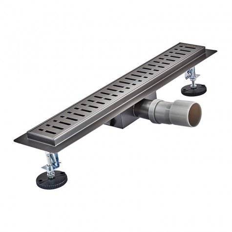 Душовий трап з нержавіючої сталі SUS304 Koer FD35-70x500-Graphite (Колір графіт) (AC0657)