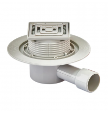 Душовий трап з нержавіючої сталі SUS304 Koer FD14-100x100-90 (кутовий відвід) (AC0661)