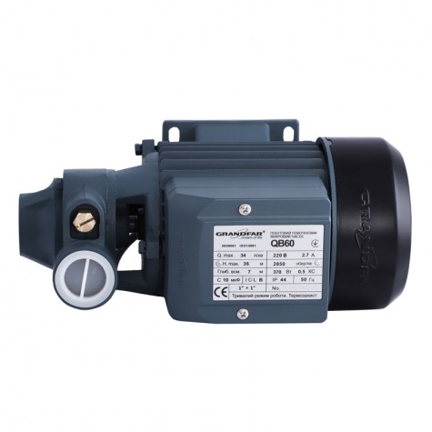 Насос поверхневий вихровий Grandfar QB60L (GF1024) Насос поверхневий вихровий Grandfar QB60L (GF1024)