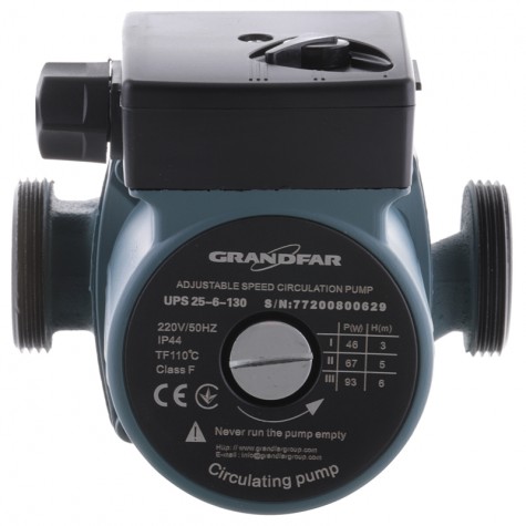 Насос циркуляционный центр. Grandfar UPS25-6-130 (GF1060) Насос циркуляционный центр. Grandfar UPS25-6-130 (GF1060)