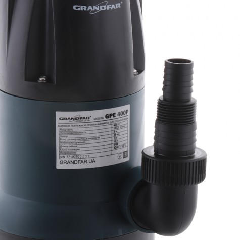 Дренажный насос для грязной воды Grandfar GPE400F (GF1087) Дренажный насос для грязной воды Grandfar GPE400F (GF1087)
