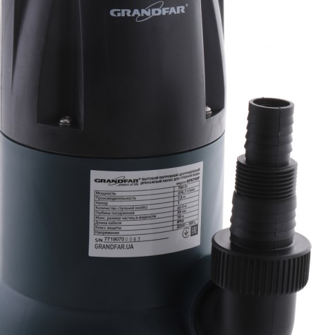Дренажный насос для грязной воды Grandfar GPE750F (GF1089) Дренажный насос для грязной воды Grandfar GPE750F (GF1089)