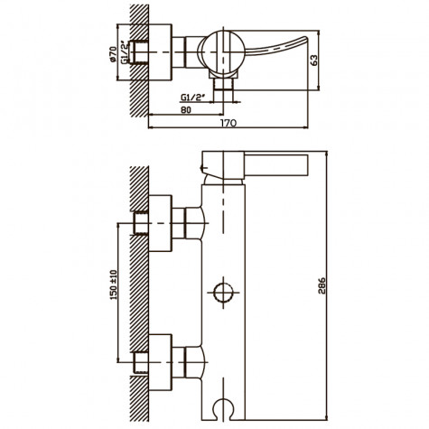 Смеситель для душа Haiba Alaska 003 (HB0013)