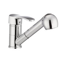 Змішувач для кухні Haiba Focus 014 з висувною лійкою (HB0129)