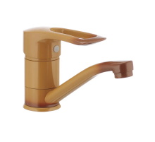 Змішувач для умивальника Haiba HANSBERG 004 (вилив 15 см) коричневий (HB0186)