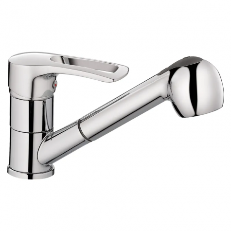 Смеситель для кухни Haiba Hansberg 014 c выдвижной воронкой (HB0208)