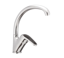 Змішувач для кухні Haiba Magic 777 з чорною ручкою (HB0660)