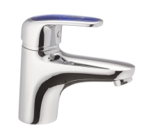 Змішувач для умивальника Haiba Magic 001 з синьою ручкою (HB0662)