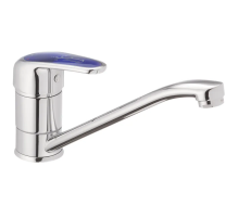 Смеситель для кухни Haiba Magic 004 с синей ручкой (HB0664)