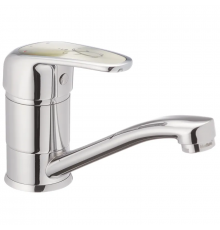 Смеситель для умывальника Haiba Magic 555 (15 см) с серой ручкой (HB0670)