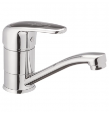 Смеситель для умывальника Haiba Magic 555 (15 см) с черной ручкой (HB0671)