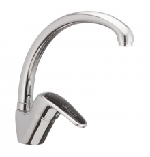 Змішувач для кухні Haiba Magic 011 з чорною ручкою (HB0676)