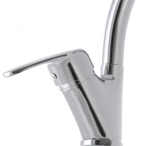 Смеситель для кухни Haiba Magic 011 с синей ручкой (HB0677)